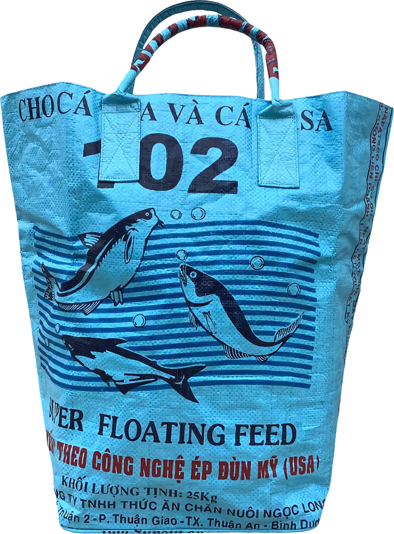 Beadbags Beadbags Kleine Universaltasche / Wäschesack aus recycelten Reissack Ri9.2, Hellblau, – Produktbild 1 von 6