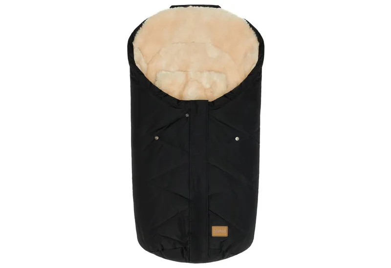 fillikid fillikid Fußsack Fillikid Winterfußsack Vegan Style Kunstfell Exclusiv, Schwarz, – Produktbild 1 von 5