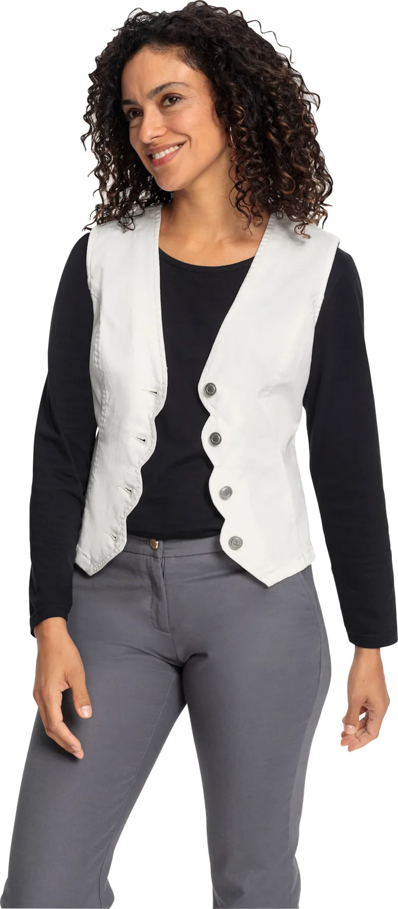 Witt Jeansweste, Ecru, – Produktbild 2 von 2
