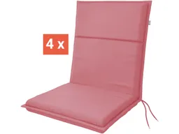 Doppler doppler Auflage "LIFE" für Niederlehner, 4er-Pack, 100x48x4 cm, Polyester, himbeer – Produktbild 1 von 1