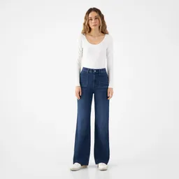 DAWN DEW Flared Soft Denim - Sailor- Dark Blue - Dark Blue / 24 / 32 – Produktbild 1 von 1