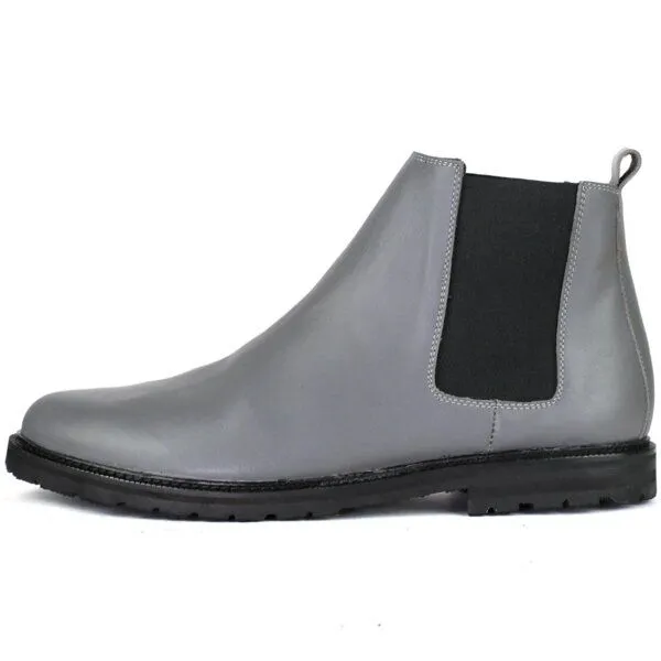 SORBAS SORBAS '92 Leder Chelsea Boots, Grau, – Produktbild 1 von 6