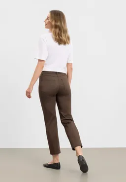 LAURIE LAURIE Damen vegan Hose Hannah Regular Xsl Brown Bloom Print – Produktbild 1 von 1