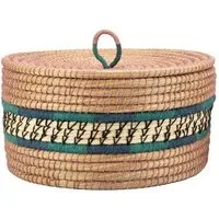 El Puente El Puente Korb mit Deckel | Fair Trade & Handmade aus Bangladesch – Produktbild 1 von 1