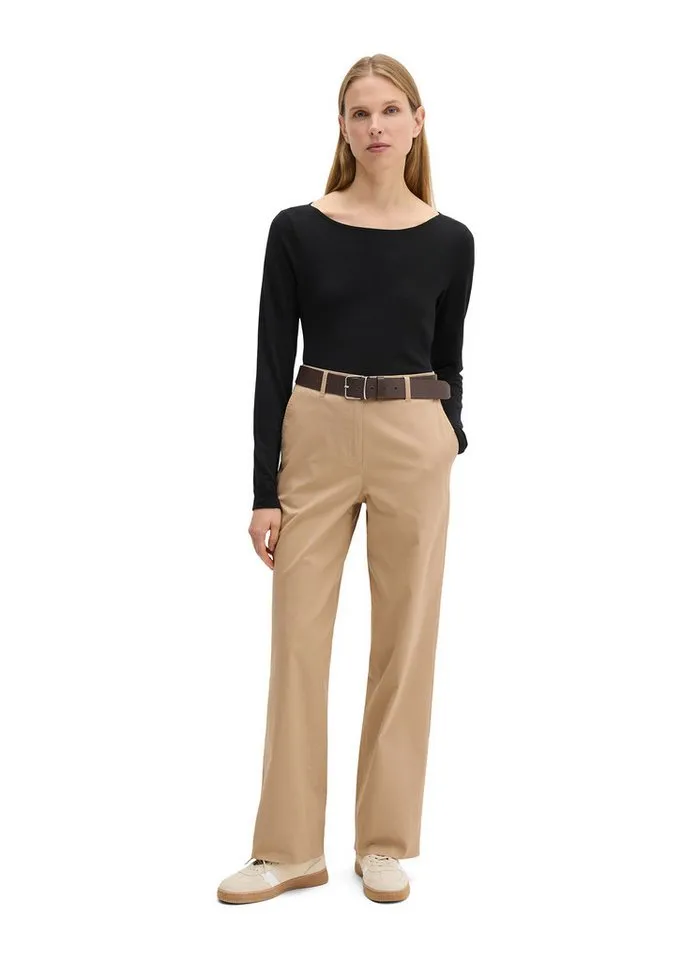 Marc O'Polo Marc O'Polo Longsleeve regular aus Organic Cotton, Schwarz, – Produktbild 4 von 5