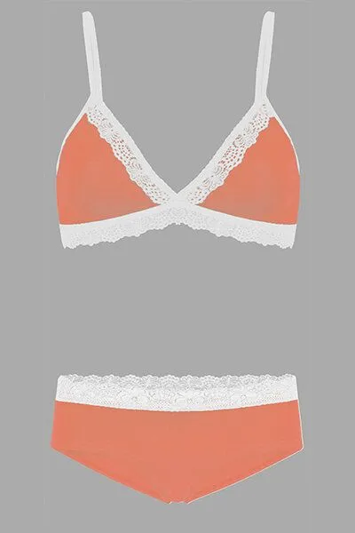 Frija Omina Frija Omina Set: Bio BH + Hipster Spitze hell, Sorbet, – Produktbild 3 von 3