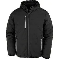 Result Genuine Recycled Result Genuine Recycled Recycelte gefütterte Winter- Regen- und Windjacke mit Kapuze Brusttasche – Produktbild 1 von 1