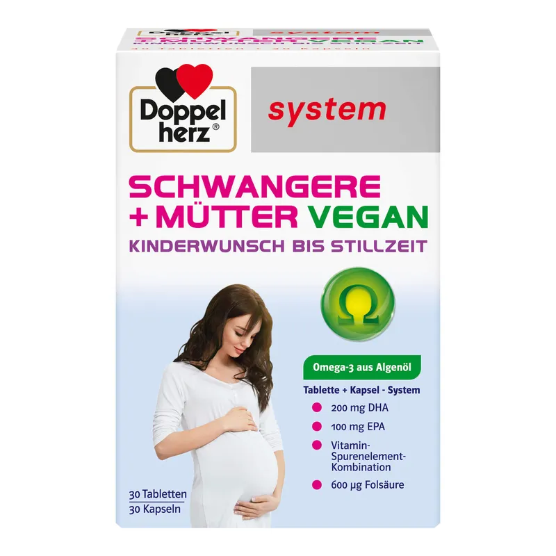 Doppelherz Doppelherz system Schwangere+Mütter Vegan Kombipackung – Produktbild 1 von 1