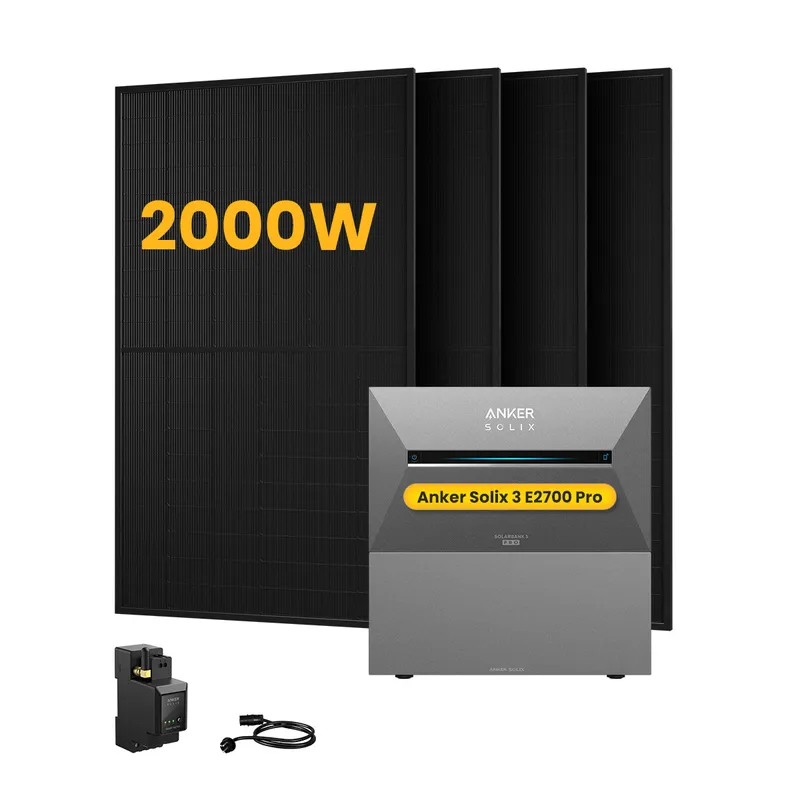 Anker Anker SOLIX Solarbank 3 E2700 Pro, mit 4 x 500 Bifaziale Solarmodule.by Powerness - 5.4kWh / 1 x Smart Meter / Selbstabholung – Produktbild 1 von 1