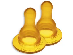 Goldi Goldi Flaschensauger Naturkautschuk Naturform 2er-Pack 6-8 Monate – Produktbild 1 von 1
