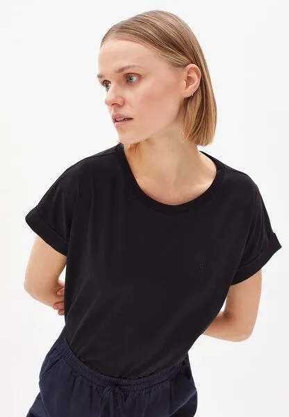 ARMEDANGELS ARMEDANGELS IDAARA Damen T-Shirt aus Bio-Baumwolle, Black, – Produktbild 3 von 7