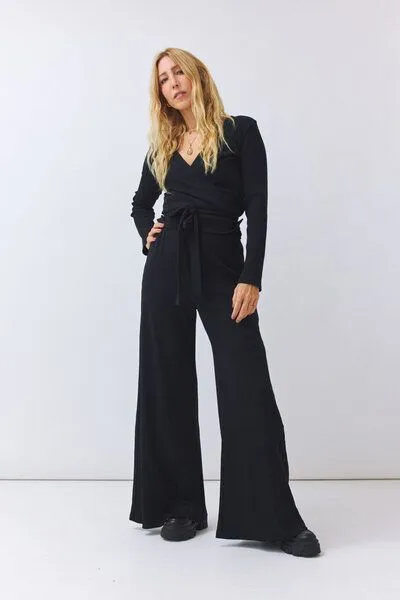 Baìge the Label Baìge the Label Bessy - Wide Leg Pants, Schwarz, – Produktbild 4 von 4