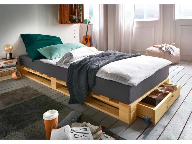 Infantil Infantil Palettenbett 90 x 200 cm, Kiefer gelaugt – Produktbild 1 von 1