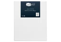 Artina Keilrahmen Akademie Leinwand, 30x40cm, Weiß, FSC, 100% Baumwolle, 280 g/m², Vorgrundiert, Galerieheftung & gefaltet – Produktbild 1 von 1