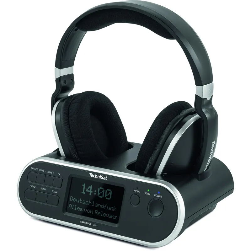 Technisat Technisat STEREOMAN 2 DAB+ schwarz Over-Ear Kopfhörer – Produktbild 1 von 1