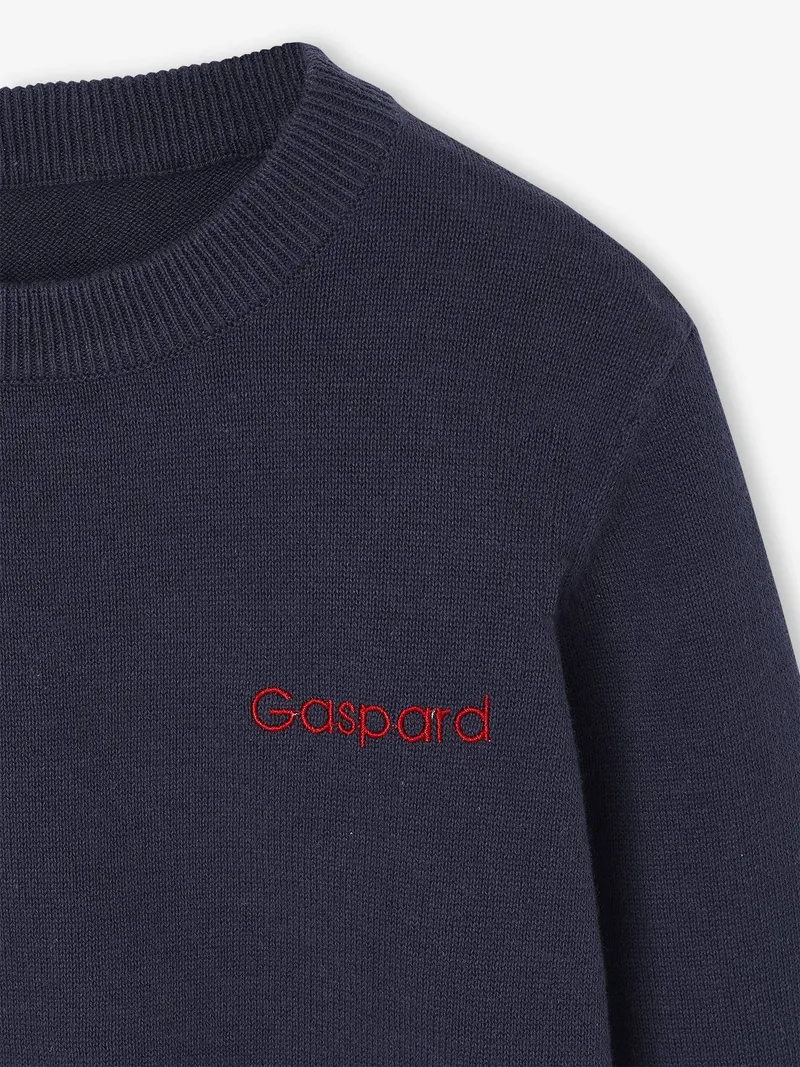 Vertbaudet Pullover Jungen BASIC, Marine, – Produktbild 2 von 2