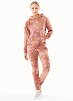 ORGANICATION ORGANICATION Damen vegan Batik-Jogginghose Misty Rose – Produktbild 1 von 1