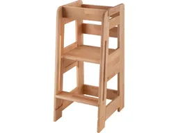Infantil Lernturm B 42 x T 52 x H 89 cm, zweifach verstellbare Stufen, Buche geölt – Produktbild 1 von 1