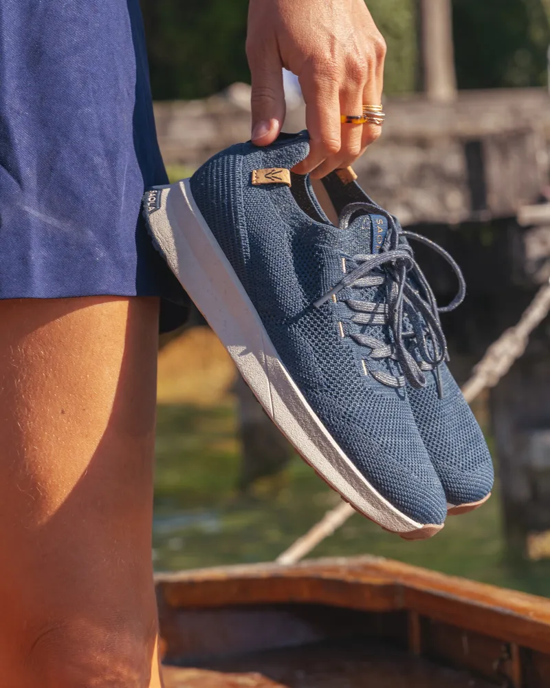 SAOLA SAOLA Damen vegan Sneaker Damen Tsavo 3 Navy Gold, Extra dunkelblau, – Produktbild 2 von 2