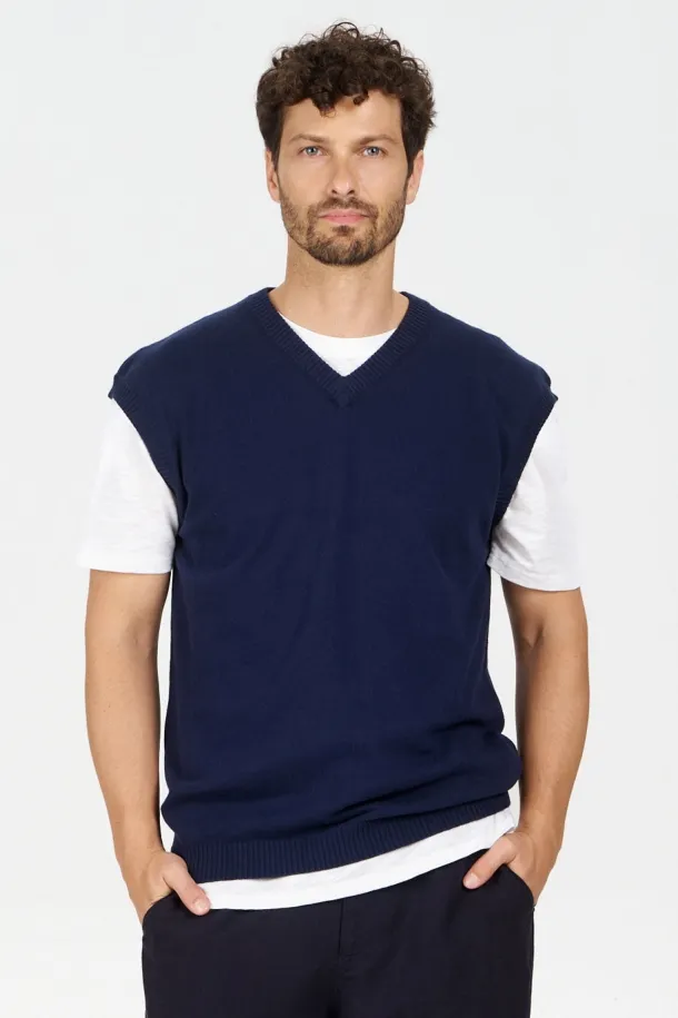 KOMODO KOMODO Herren vegan Weste Aslo Navy, Extra dunkelblau, – Produktbild 2 von 2