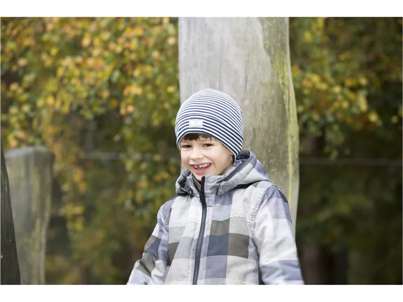 Pickapooh Pickapooh Baby und Kinder Mütze Wolle Seide marine-natur Gr.52 – Produktbild 2 von 2