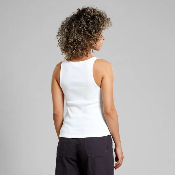 Dedicated DEDICATED Valdermarsvik Ripped Top - White – Produktbild 2 von 3