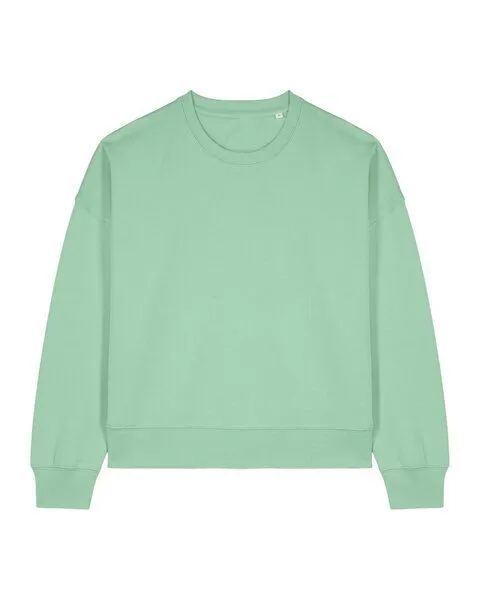 Kultgut Kultgut Goodness Sweater 100% Bio-Baumwolle - Ein schöner Allrounder im Boxistyle, Grün, – Produktbild 1 von 3