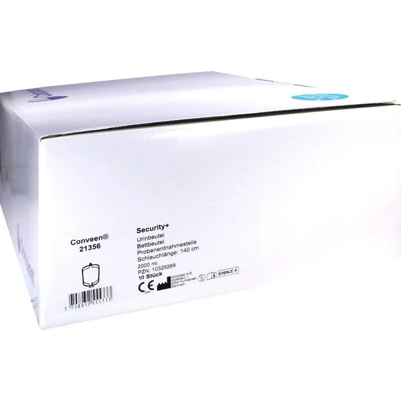 Coloplast CONVEEN Security+ Bettbeutel 2000/140 steril 10 St Beutel – Produktbild 1 von 1