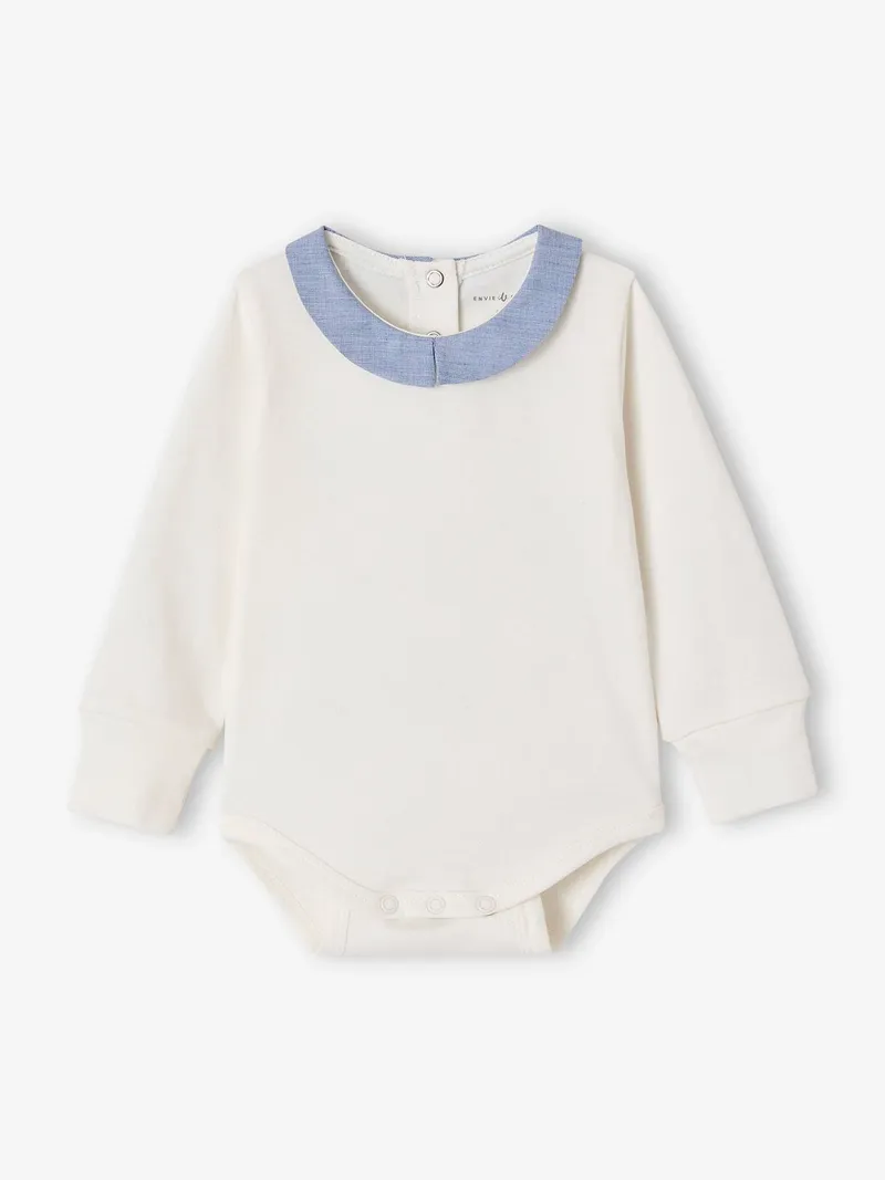 Envie De Fraise Mitwachsender Baby Body ENVIE DE FRAISE personalisierbar, Wollweiß, – Produktbild 1 von 4