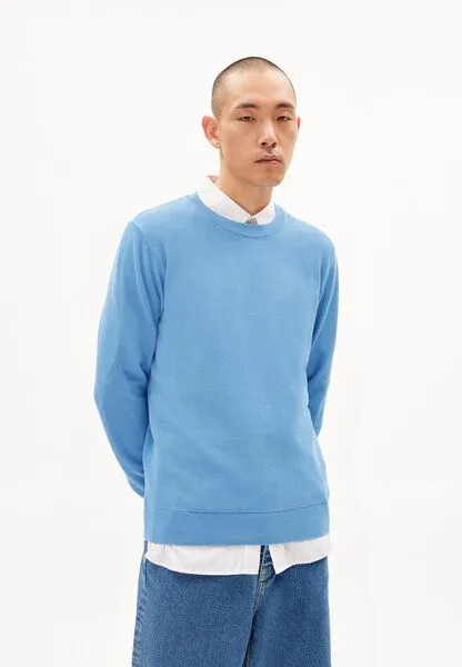 ARMEDANGELS ARMEDANGELS GRAANOS - Herren Pullover Regular Fit aus Bio-Baumwolle, Iceberg blue, – Produktbild 1 von 4
