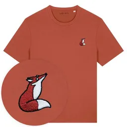 LIGARTI Besticktes T-Shirt – Valentina der Fuchs – LIGARTI Tiermanufaktur – Produktbild 1 von 1