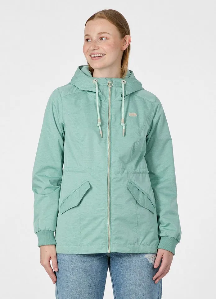 ragwear ragwear Parka DOWEY Wasserabweisend mit Taillenkordel und Pattentaschen, Grün, – Produktbild 1 von 5