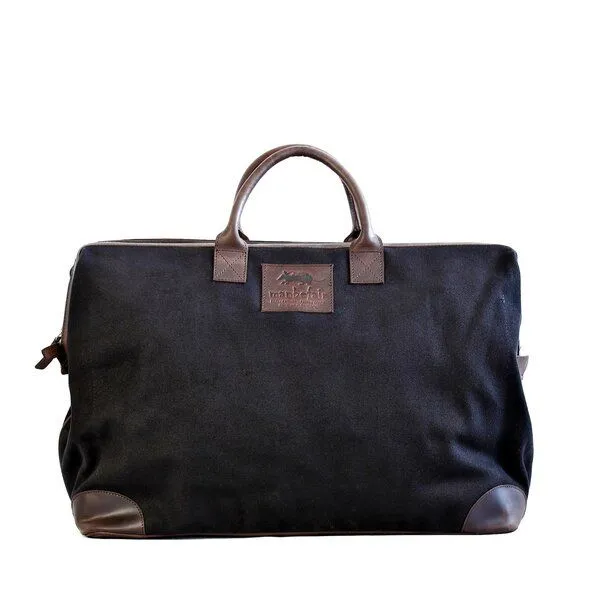 manbefair manbefair Reisetasche Catania Canvas, Schwarz, – Produktbild 1 von 4