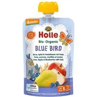 Holle Holle Quetschie Bio-Fruchtmus "Birne, Apfel, Heidelbeer, Hafer", Blue Bird, 100 g – Produktbild 1 von 1