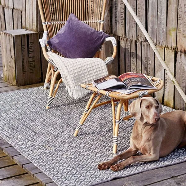 liv interior liv interior Recycelter In-/Outdoor Teppich BERGEN, Grau, – Produktbild 1 von 3