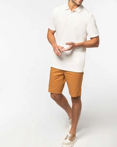 YTWOO YTWOO Bermuda-Shorts aus Bio Baumwolle mit weicher Haptik | Herren Shorts, Camel, – Produktbild 1 von 4