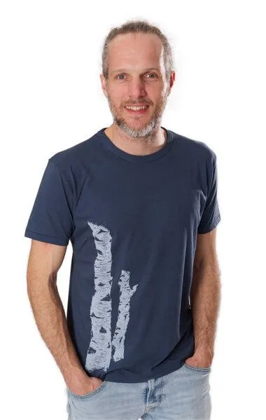 Life-Tree Life-Tree Bambus Shirt Fairwear für Herren Birkenstamm, Blau, – Produktbild 3 von 5