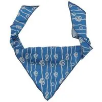 Walkiddy Baby Dreieckstuch Bio-Baumwolle GOTS Sailor’s Knot blau, maritimes Halstuch & Spucktuch, weich, atmungsaktiv, saugstark, verstellbarer Verschluss, nachhaltiges Accessoire für jeden Tag von Walkiddy – Produktbild 1 von 1