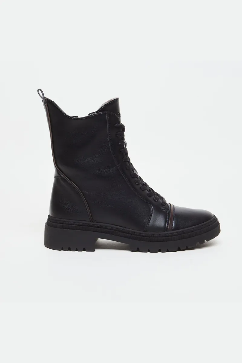 AGAZI AGAZI Damen vegan Stiefel Edi Schwarz, Schwarz, – Produktbild 1 von 2