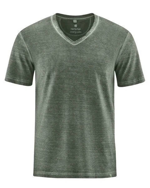 HempAge HempAge Herren T-Shirt Hanf/Biobaumwolle, Moss(grün), – Produktbild 1 von 3