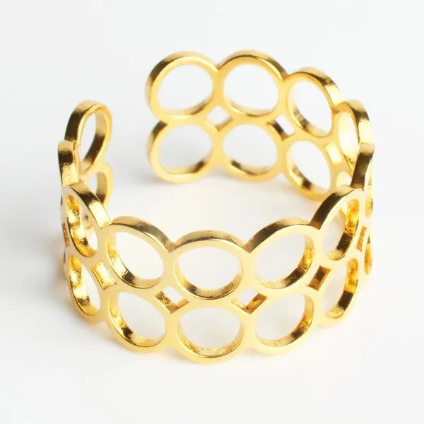ALEXASCHA ALEXASCHA Verstellbarer Ring | gold, silber, roségold | AVA, Gold, – Produktbild 3 von 7