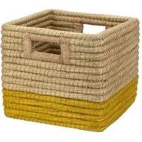 El Puente El Puente Stabiler Schrankkorb "Farbikus" | Fair Trade & Handmade aus Bangladesch, Gelb, – Produktbild 1 von 1