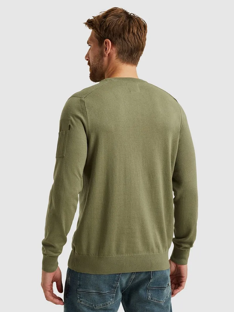 PME Legend PME Legend American Classic Pullover Oil Grün - Größe L, Grün, – Produktbild 5 von 5