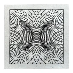 Veskor Cassiopeia Veskor Cassiopeia TORUSFELD Heilige Geometrie Linoldruck | 40 x 40 cm | Schwarz auf Naturweiß – Produktbild 1 von 1