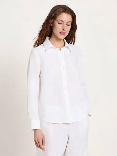 LANIUS LANIUS Hemdbluse, Bright white, – Produktbild 2 von 4