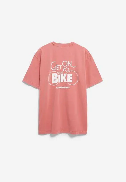 ARMEDANGELS ARMEDANGELS MAARKOS GMT DYE BIKE Herren T-Shirt aus Bio-Baumwolle, Tabasco red washed, – Produktbild 4 von 4