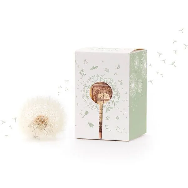 Die Stadtgärtner Die Stadtgärtner Wunscherfüller mit Pusteblumen-Schirmchen I Geschenk für Mama, Freundin, Ehefrau zu Geburtstag und Weihnachten, Beige, – Produktbild 3 von 4