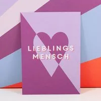 Bow & Hummingbird Bow & Hummingbird Postkarte Lieblingsmensch – Produktbild 1 von 1