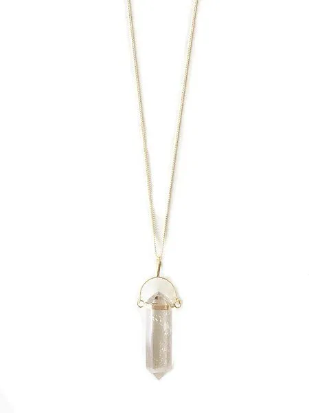 Crystal and Sage Bergkristall Halskette in Pendelform von Crystal and Sage – Produktbild 2 von 3
