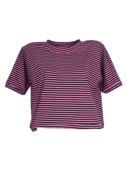 Lena Schokolade Lena Schokolade Ringel T-Shirt Bio-Baumwolle, Lila, – Produktbild 1 von 1